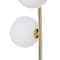 CosmoLiving by Cosmopolitan 55" Gold Metal Modern Floor Lamp